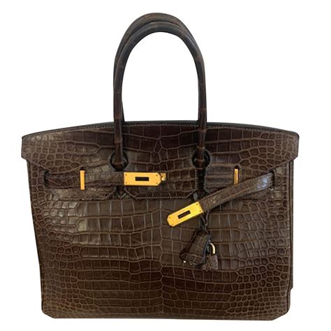 hermes coccodrillo vintage|hermes alligator bags.